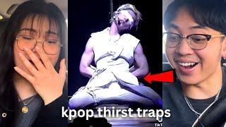 REACTING TO KPOP THIRST TRAPS FOR THE FIRST TIME...