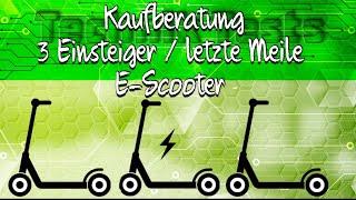 3 Einsteiger / letzte Meile E-Scooter / Kaufberatung Mai 2023 / ab 369€ / eKFV / Straßenzulassung