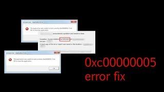 0xc0000005  error fix