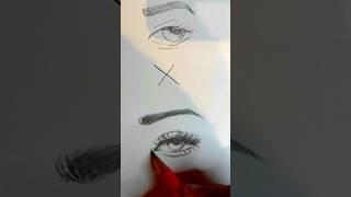 How to draw realistic eyes| easy art tricks... #shorts #art #painting #youtubeshorts