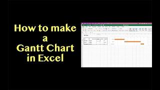 How to make a Gantt chart in Excel for your project