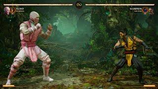 Mortal Kombat 1 - Floyd Vs Scorpion - The Forest Storm Stage Gameplay