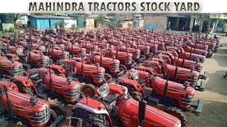 Mahindra Tractors stock yard