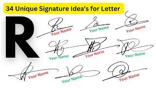 R Signature | Signature Style Of R | Signature Style Of My Name R | R signature design