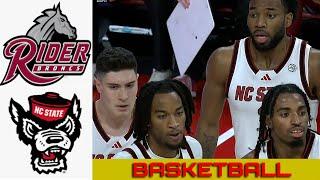 RIDER vs NC STATE Basketball Game Full Highlights 2024