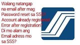 Solusyon sa "Your SS number is already registered ERROR", Password reset walang natangap na email?