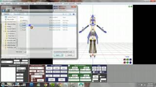 How to load Model, Sound, Motion and pose data to MMD