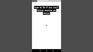 how to fix if you can't follow anyone on tiktok #shorts #howtosolve