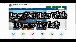 How To Renew your Motor Vehicle Insurance Online Very Easily