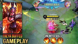 New Freya Skill Reworked Gameplay - Mobile Legends Bang Bang