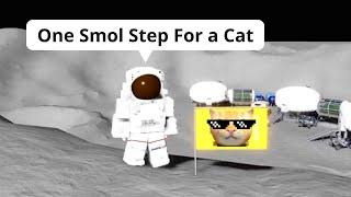 Stronk Cat Went To The Moon  - Roblox Space Sailors