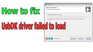 How to fix Jailbreak WinRa1n has an error UsbDK driver failed to load