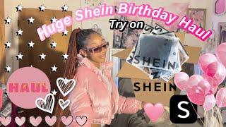 HUGE SHEIN BIRTHDAY TRY ON HAUL (Clothes+accessories,makeup,decorations +more)