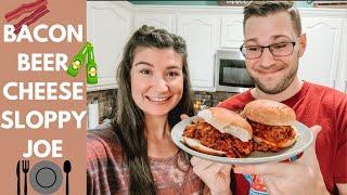 BACON BEER CHEESE SLOPPY JOE