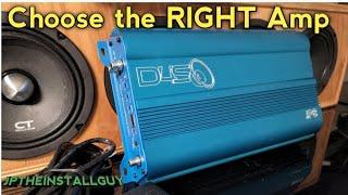 How to choose the right amplifier for your subs