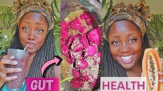 The ULTIMATE Gut Health Smoothie and Raw Vegan Breakfast || Quick & Easy Vegan Recipe - Colon Health