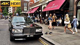  London walk Through Posh King's Road, Chelsea and Harrods [4K HDR]