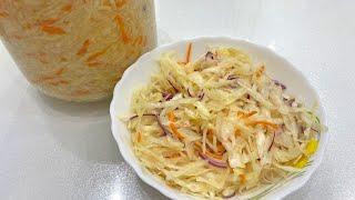 Квашеная капуста в своем соку.Очень вкусный и простой рецепт.