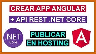 Crear aplicación ANGULAR con API REST .NET 7 |  Publicar en HOSTING