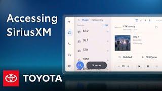 How To: SiriusXM on Toyota's Newest Audio Multimedia Platform | Toyota