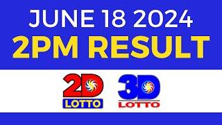 2pm Lotto Result Today June 18 2024 | PCSO Swertres Ez2