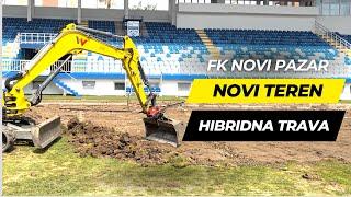 Gradski stadion u Novom Pazaru dobija novi hibridni teren