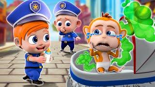 Police Officer Taking Care of a Baby Song | Diaper Change Song More Nursery Rhymes & Toddler Songs