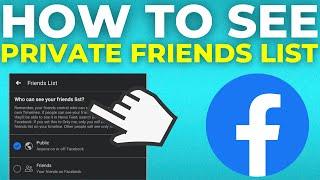 How To See Private Friends List On Facebook (2024)