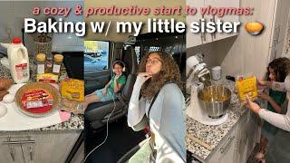 Vlogmas Day 1: Baking For Holidays, Room Transformation Prep, & Spending Time w/ My Little Sister 