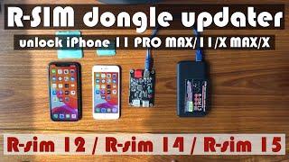 R-SIM dongle updater for unlock iPhone 11 PRO MAX/11/X MAX/X  