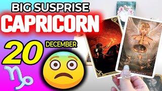 Capricorn   BIG SUSPRISE  Horoscope for Today December 20 2024  Capricorn tarot December 20 2024