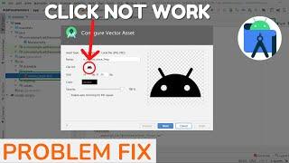 Android studio 'Clipart' option not showing anything on clicking Nothing to show Vector Asset Icon