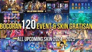 BOCORAN 120 EVENT GRATISAN UNTUK 2024 - 2025 | JADWAL RILIS SKIN YANG AKAN DATANG MOBILE LEGENDS