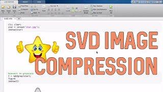 Image Compression Using SVD in Matlab [Greyscale]