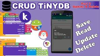 2. CRUD_TinyDB (Update Delete) - Kodular | MIT App Inventor | Appybuilder | Thunkable