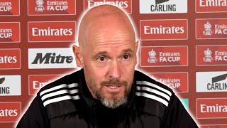 Your final match? 'I HAVE NOTHING TO SAY!'   Erik ten Hag | Man City v Man United | FA Cup Final