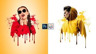 Dripping Effect | Splatter Effect  | Photoshop Editing Tutorial