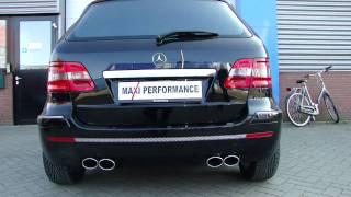 Mercedes Benz B Klasse AMG  Low sound uitlaatsysteem op maat, Maxi Performance