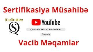 İcmallarla bağlı vacib məqamlar|Qafarova Sevinc 0555873109 #sertifikasiya #müsahibə #miq #kurikulum