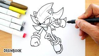 Drawing and Painting of SUPER SHADOW Inspired by Sonic 3 Movie