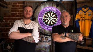@jaack receives a darts coaching session with Peter Wright ahead of his match against Pieface!