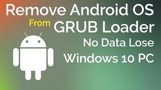 How to remove android from dual boot