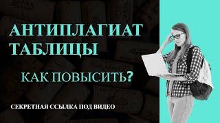 Как повысить антиплагиат таблицы?