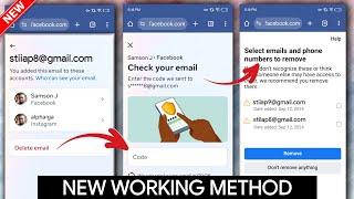 How to Remove Gmail from Facebook Check Your Email Problem 2024 | Facebook Gmail Remove Problem