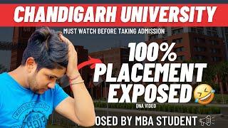 YOU WILL NOT GET ANY PLACEMENTS IN CHANDIGARH UNIVERSITY || FULLY EXPOSED || QNA VIDEO 