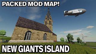 “NEW GIANTS ISLAND” FS22 MAP TOUR! | NEW MOD MAP! | Farming Simulator 22 (Review) PS5.