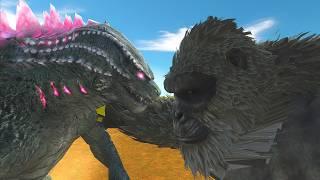 Godzilla X Kong :The epic Godzilla 2024 evolved form! - Animal Revolt Battle Simulator
