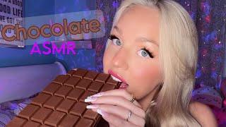 ASMR WITH CHOCOLATETapping, scratching, and crinkles