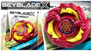 SCORCHING HOT SUN! NEW Helio Blaze Beyblade X (3D Print) REVIEW BATTLES (Sol Blaze)