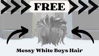 How To Get Boys Hair For Free In Roblox | Boys White Messy Hair | Roblox Free Limited UGC Items 2024